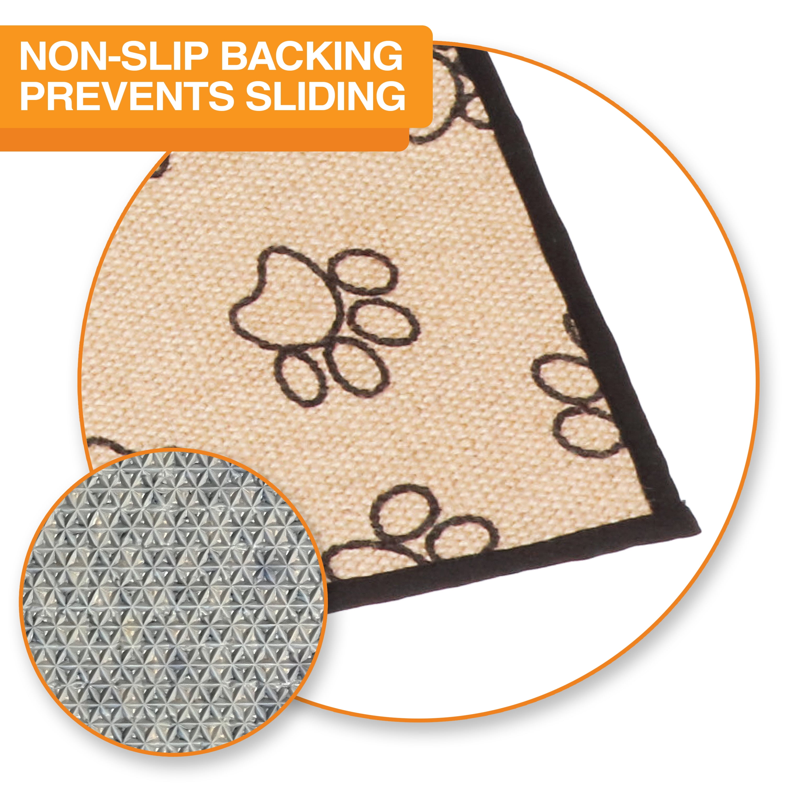 Neater Pets Jute Litter Trapping Mat, Paw Print, 24" x 36"