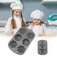 thumbnail image 4 of Staron 6-Cavity Silicone Baking Mold, Heart Shape Dessert Maker for Cakes Jellies and Chocolates, Flexible Non-Stick Kitchen Bakeware, 4 of 5