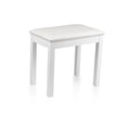thumbnail image 2 of Traditional Wooden Keyboard & Piano Bench in White, 2 of 3