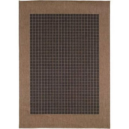 Couristan 10052000018037T 2 x 3 ft. 7 in. Recife Checkered Field Rug - Black & Cocoa Distinctively designed to complement the simple yet classic styling of outdoor furniture  uniquely colored to make stone entryways and patio decks warmer and more inviting  couristan is proud to expand its popular outdoor/indoor area rug collection  recife. Specifications Color: Black & Cocoa Material: Polypropylene Collection: Recife Size: 2 x 3 ft. 7 in. Weight: 2 lbs - SKU: CRS681