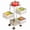 4Tier White, variant on Rotating Kitchen Storage Cart with Wheels and Top Lid, Thickened Carbon Steel Organizer, 360° Swivel Removable Basket Rack for Pantry Bathroom Laundry
