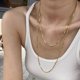 thumbnail image 2 of JOYARIS Cadena Collar Doble Panza De Vibora Acero Inoxidable Chapa DM-0001272, 2 of 3