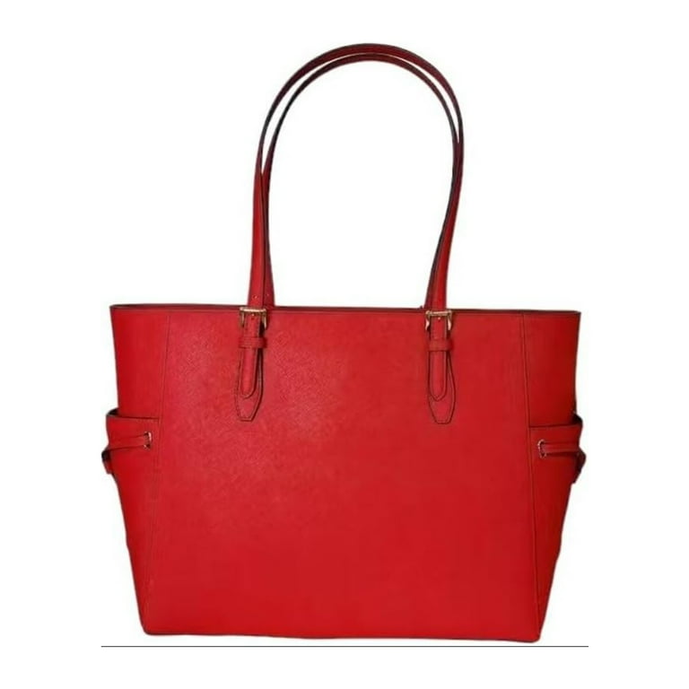 MK red deals saffiano leathe bag Tote