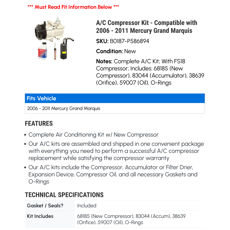A/C Compressors & Clutches For Ford Explorer Sport Trac A/C