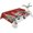 Red, variant on Christmas Table Cloth Waterproof Tablecloths, Xmas Snowman Truck Snowflake Tree Balls Vintage Tablecloth Dining Table Cover for Kitchen Party Tabletop Outdoor, Rectangle Tablecloth 52x70 Inch