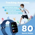thumbnail image 4 of BIGGERFIVE Smart Watch for Kids No APP No Phone Needed, 1.8" Fitness Tracker Watch Pedometer, Sleep Monitor, IP68 Waterproof, Step Counter, Puzzle Games for Girls Boys Teens 5-16, Blue, 4 of 8