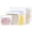White, variant on purifyou Set of 4 Reusable Silicone Storage Snack Bags 6oz / 16oz / 32oz / 64oz Self-Seal Food Storage Container for Fruits, Vegetables, Sandwiches, Dishwasher Safe & Leak-free (CloudPink)