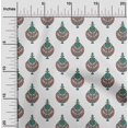 thumbnail image 1 of oneOone Georgette Viscose Fabric Leaves & Floral Block Print Fabric By The Yard 42 Inch Wide, 1 of 4