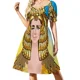 thumbnail image 2 of Un mirino y un sonrisa Vestido de manga corta Falda de mujer vestidos de noche de mujer, 2 of 7