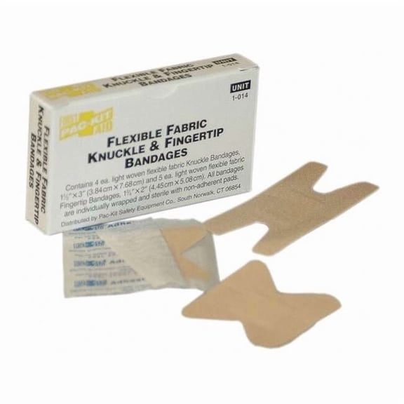 First Aid Only Bandage, Beige, Fabric, Box, 3 In L,PK9 1-014