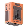 thumbnail image 1 of Ventilador de mini cintura ventilador personal cómodo liviano potente ventilador de cinturón de viento 5 velocidades para jardinería acampando mochila Naranja, 1 of 8