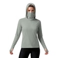 thumbnail image 5 of HBYJLZYG Women's Long Sleeve Hooded Top with Face Cover and Thumbholes, UPF 50+ Sun Protection Lightweight Outdoor Athletic Shirt for Running and Hiking, 5 of 6