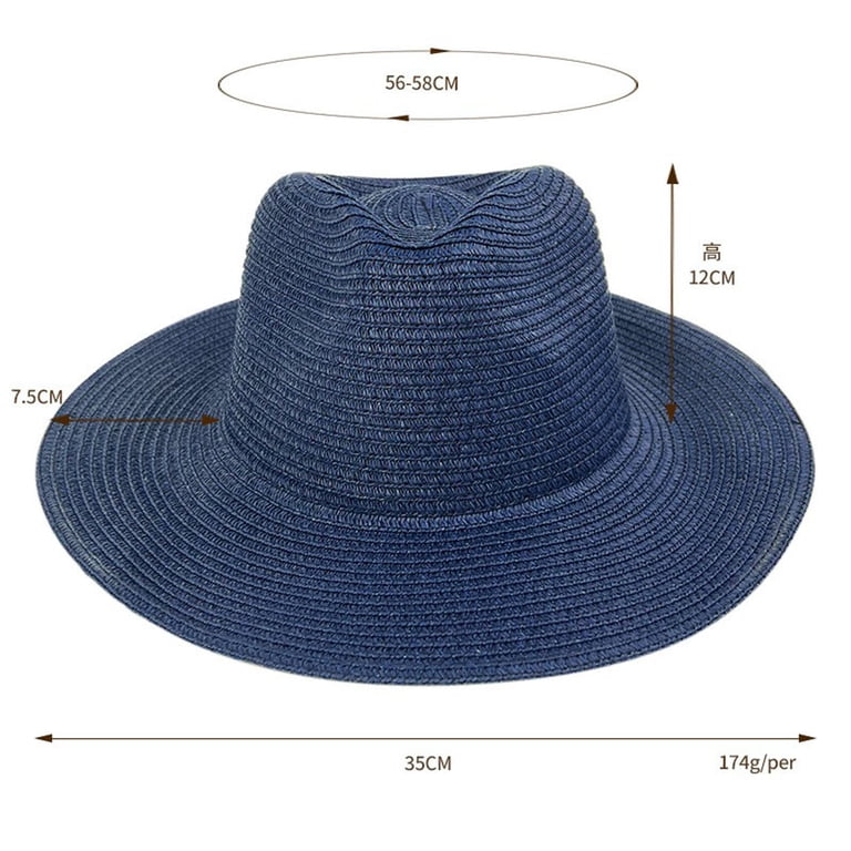 Straw Sun Hat UPF 50 Wide Brim Foldable Packable Travel Beach Womens UPF 50+ Foldable Straw Sun Hat Wide Brim Packable  main image 2