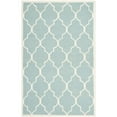 thumbnail image 5 of Safavieh Dhurries Hand-Woven Flatweave Wool Light Blue/Ivory Area Rug, 5 of 7