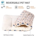 thumbnail image 3 of Deago Ultra Soft Pet Dog/Cat Bed | Reversible Fleece Crate Bed Mat | Pet Bed Liner Blankets Covers for Large Small Medium Dog Cat, 3 of 6