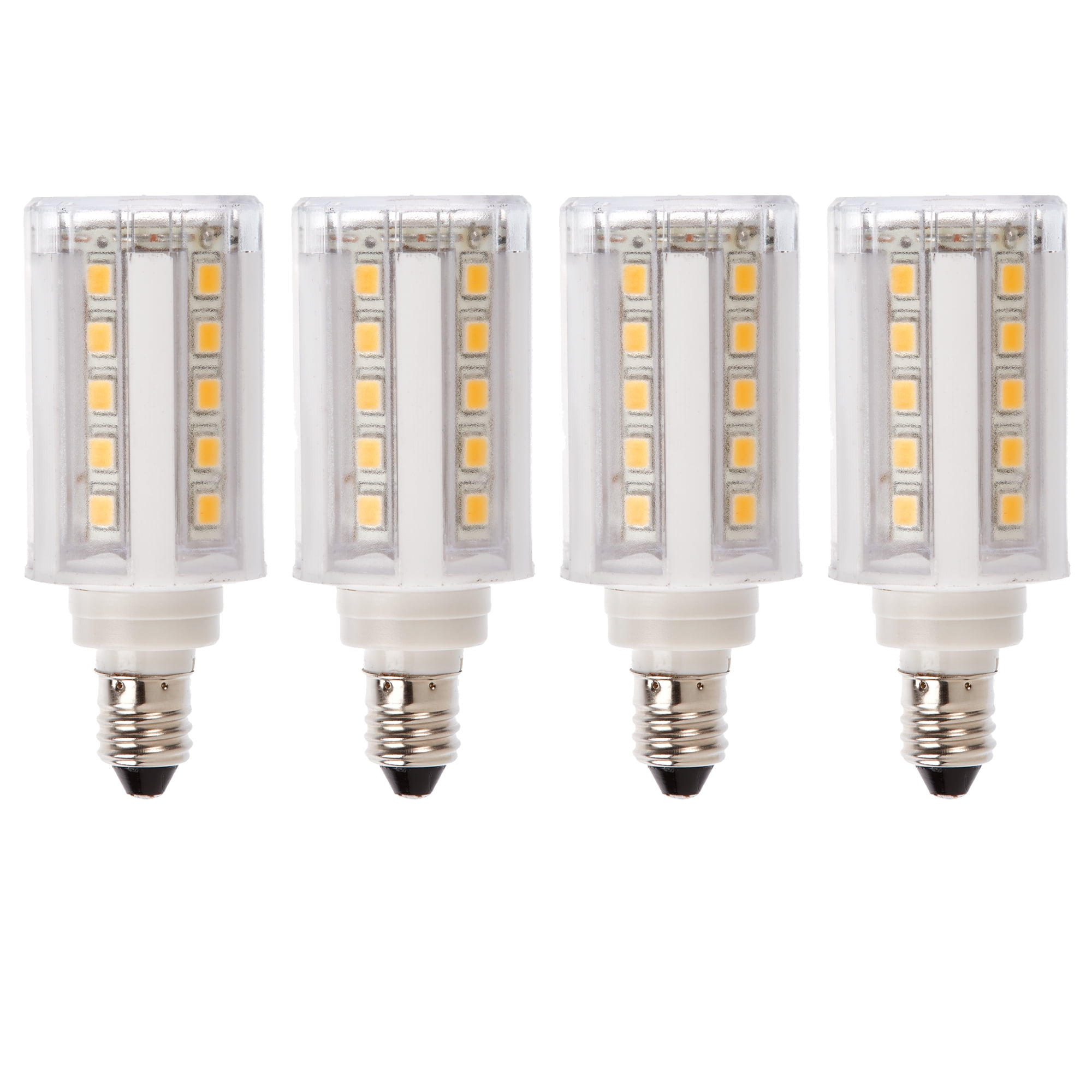 75W or 100W Equivalent Halogen Replacement Lights Replaces T4 /T3 JD Type Clear e11 Light Bulb Sratgd 1000 Lumens Daylight 6000K Dimmable Mini Candelabra Base 5-Pack AC110V/ 120V/ 130V E11 led Bulb 