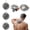 Gray, variant on 3 Pack Exfoliating Loofah Soap Saver Pouch, 2-in-1 Mesh Shower Sponge with Drawstring, Scrubber for Bathroom Cleansing and Smooth Skin, Great for Holiday Gifts Beige