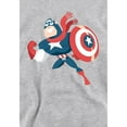 thumbnail image 3 of Captain America Tenue de Vacances pour Garçons/filles, Chandail à Capuchon à Enfiler Chiné, 3 of 5