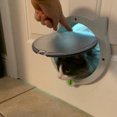 thumbnail image 3 of Flmtop Porte pour Animaux Ronde Sécurité ABS 4 Modes Intérieur Extérieur pour Chien Blanc, 3 of 9