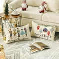 thumbnail image 4 of colorlife Merry Christmas Nutcracker Throw Pillow Covers, 12 x 20 Inch Winter Holiday Party Cushion Case Decoration for Sofa Couch Set of 4, 4 of 6