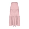 thumbnail image 3 of hotojiny Boho Skirts for Women Casual Maxi Skirts for Women Flowy Elastic High Waisted A-Line Long Skirts for Beach Vacation, 3 of 7