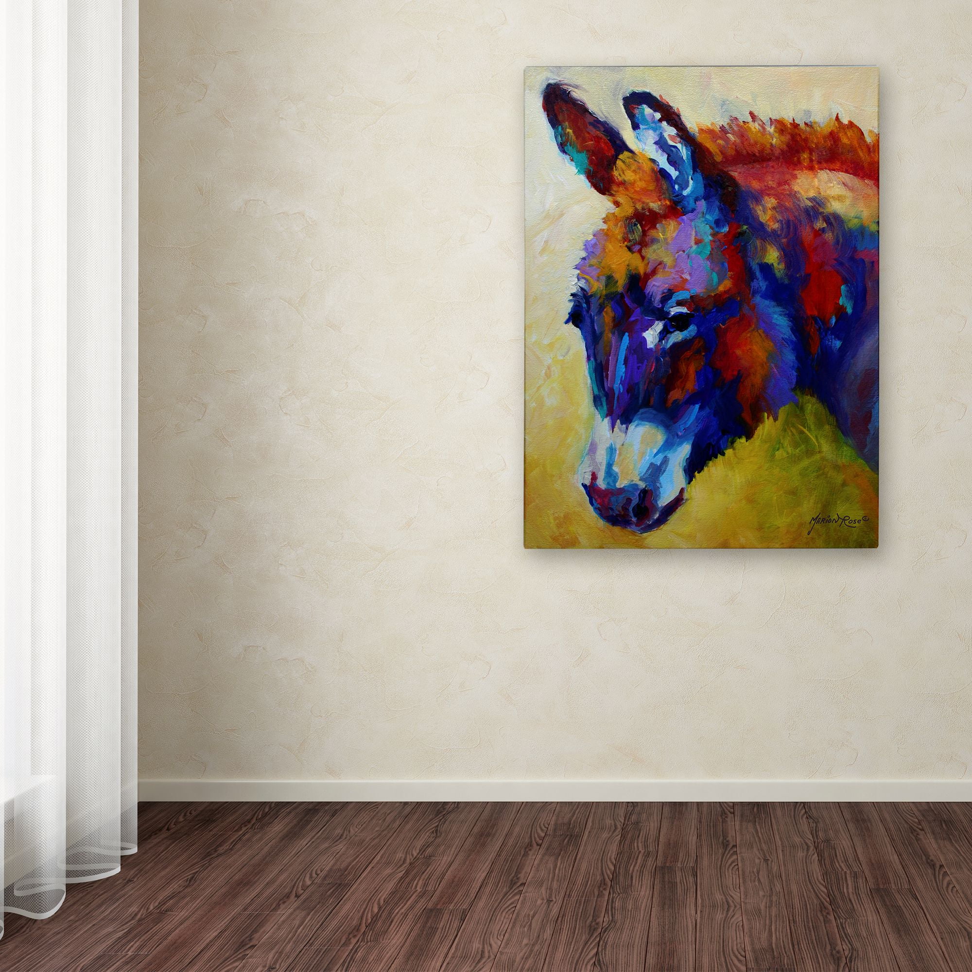 Trademark Fine Art 'Donkey XIII' Canvas Art by Marion Rose