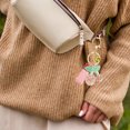 thumbnail image 3 of ruzhgo Keychain with Cherry Pendant Acrylic Bell Keyring Portable Key Chain Decoration Backpack Keys Jewellery Accessory Yellow Purple, 3 of 6