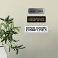 thumbnail image 3 of Signs ByLITA Standard Exercise Increases Energy Levels Sign (Ivory/Dark Brown) - Medium, 3 of 6