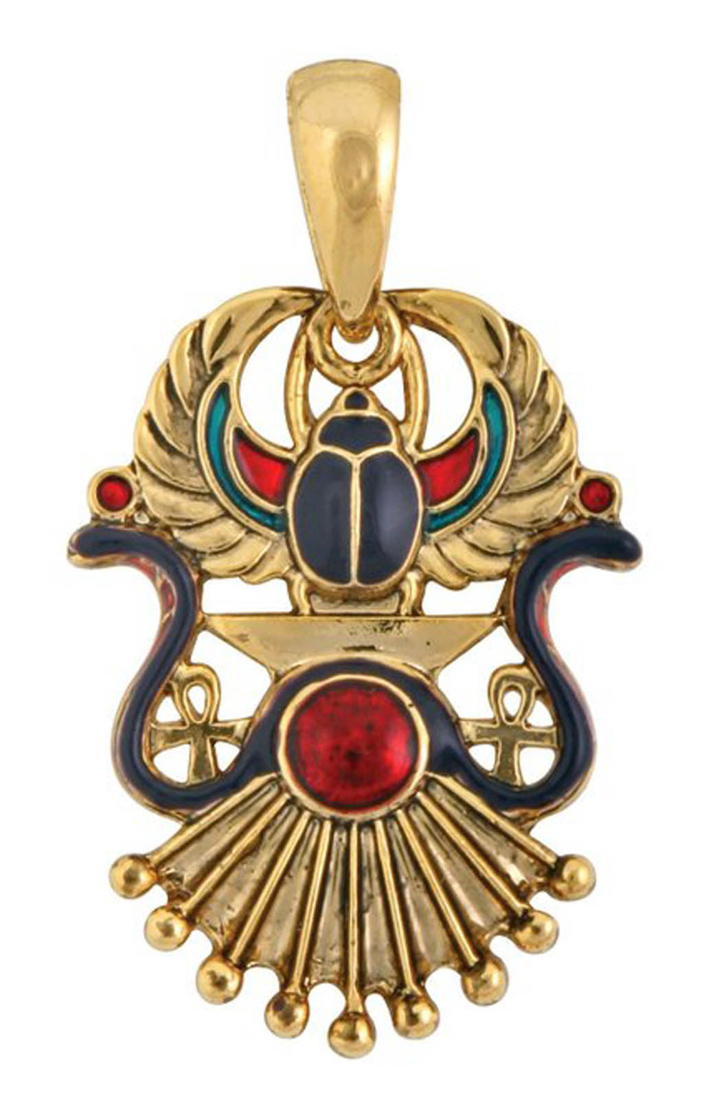 Egyptian Winged Scarab Pendant Necklace - Walmart.com