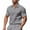 Gray, variant on Dolkfu Short Sleeve Polos&nbsp;for Men Collared Yellow Solid Color Tops Fashion Solid Polos Dress&nbsp;Shirts&nbsp;for Men