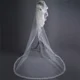 thumbnail image 5 of Blanco Bordado Lentejuelas Velo De Encaje De Novia Guantes, 5 of 8