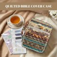 thumbnail image 3 of ZUXONGSY Eagle Wolf Snow Mountain Print Bible Cover Case for Women Large Bible Cover with Durable Handle Quilted Bible Carrying Case for Girls Bible Study Supplies Accessories, 3 of 8