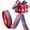 A, variant on 4th of July Ribbon Patriotic Ribbons for Crafts Wrapping Wreath Bows Red White and Blue Ribbon, American Flag Ribbons for Anniversary Party Home Decoration, 0.6 Inch x 98 Yards