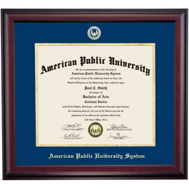 OCM Diploma Frame for American Public University System, 19" x 21
