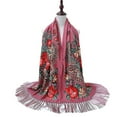 thumbnail image 2 of Tbopshirt Scarf for Women,Gifts for Women,Christmas Gifts Women Lady Folk-Custom Print tie Tassel Square Scarf Wrap Shawl Travel Scarve Womens Scarves, 2 of 2