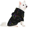 thumbnail image 2 of Honeii Dinosaur Print Small Dog Hoodies Pet Hooded Sweatshirts Fall Winter Puppy Cat Sweaters Warm Clothes for Small Dogs Outfits Costume-X-Small, 2 of 7