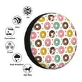 thumbnail image 3 of Bingfone Colorful Donuts Spare Tire Cover Weatherproof Universal Wheel Protectors for RV Camper Travel Trailer SUV Truck-17 inch, 3 of 8