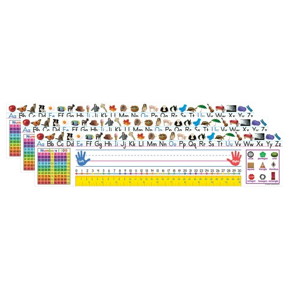 Teacher Created Resources Colorful Traditional Printing Jumbo Name Plates, 18" x 24", 36 Per Pack, 3 Packs