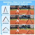 thumbnail image 4 of Baseball Nets Training Equipment – 2-in-1 Adjustable Pitchback Trainer w/ 9-Hole Target – 12-Angle Rebounder Net for Baseball/Softball – Multi-Sport Pitching & Fielding Practice, 4 of 6