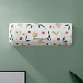 thumbnail image 3 of Wall Mounted Air Conditioning Dust Cover, Washable Air Conditioner Cover, Elastic Belt Design PEVA Flower Printed All-inclusive Dust-proof Cover for Daily Use Home Decor, 3 of 8