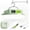 Green, variant on Portable LED Camping Lantern, Rechargeable Camping Lights, 4500LM, 4 Light Modes, 7200mAh Dimmable Tent Lights for Emergency, Power Outages,Outdoor