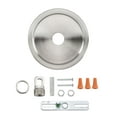 thumbnail image 2 of Aspen Creative 21508-31, Brushed Nickel Transitional Chandelier Fixture Canopy Kit, 5-1/2" Diameter with Collar Loop, 1" Center Hole, 2 of 6