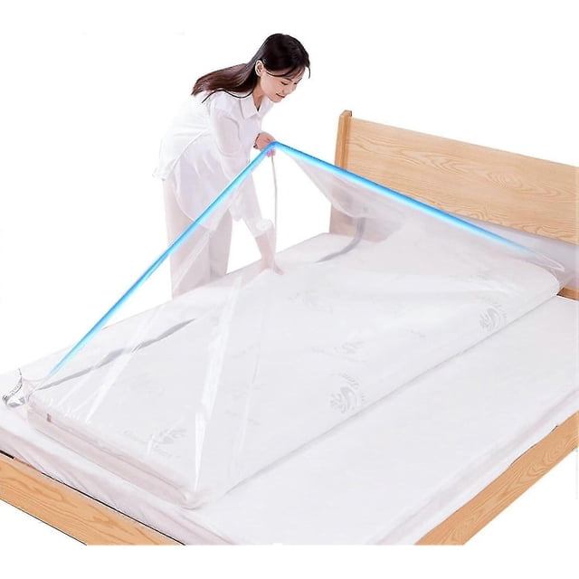 Vacuum Storage Bags for Mattress Clothes Waterproof Reusable Space Saver 220x100cm No Pump Needed