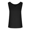 thumbnail image 4 of Womens Solid Tank Tops V Neck Fashion Casual Sleeveless Blouse Shirts 2024 Summer Work Office Detail Print Top Vest, 4 of 5