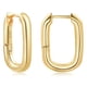 thumbnail image 1 of Pendientes de plata de ley 925 en forma de U franceses con un estilo sencillo y moderno para mujer, aros de moda y pendientes retro, 1 of 5