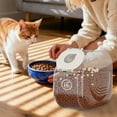 thumbnail image 4 of 10lb Food Storage Canister with Airtight Seal Measuring Cup Easy Portioning Ideal for Cats Dogs Dry Food, 4 of 6