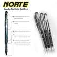 thumbnail image 3 of BAZIC Norte Black Needle Tip Rollerball Pen 0.5mm, (3/Pack), 1-Pack, 3 of 7