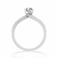 thumbnail image 3 of 1.00 Cts Round Moissanite Solitaire Engagement Ring for women 18k White Gold Plated Bridal Wedding Ring 925 Sterling Silver Ring Gift for Her, 3 of 3
