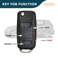 thumbnail image 6 of AKS KEYS Replacement for Volkswagen Key Fob (4 Buttons) That Use FCC NBG92596263 and Part Number 1K0 959 753 P - 315 MHz, 6 of 6
