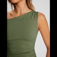 thumbnail image 4 of Tops de Verano con Hombros Descubiertos para Mujer, Camisetas para Salir, Top Corto Sin Mangas, Ropa de Moda, Conjuntos de 2025 Verde M, 4 of 9